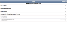 Tablet Screenshot of heardguildshop.com